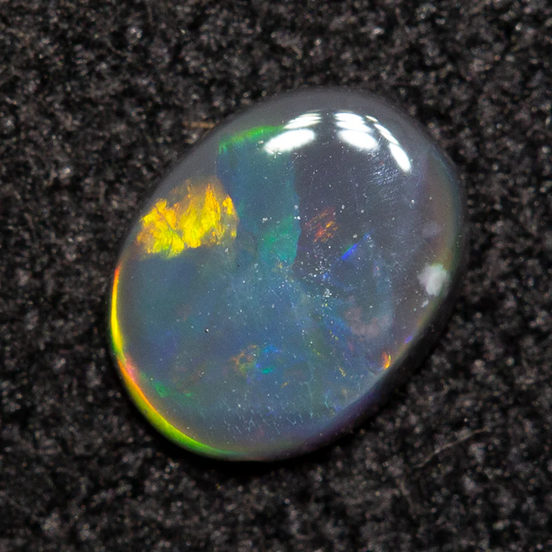 0.16 ct black opal 5x4x1.1mm - Image 4