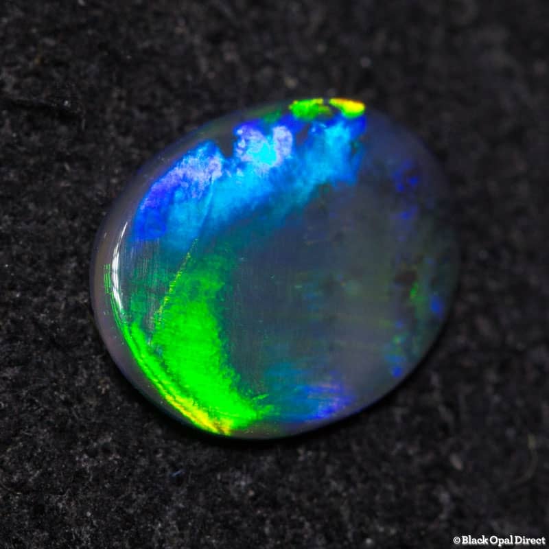 0.22 ct black opal 6x5x1mm - Image 3