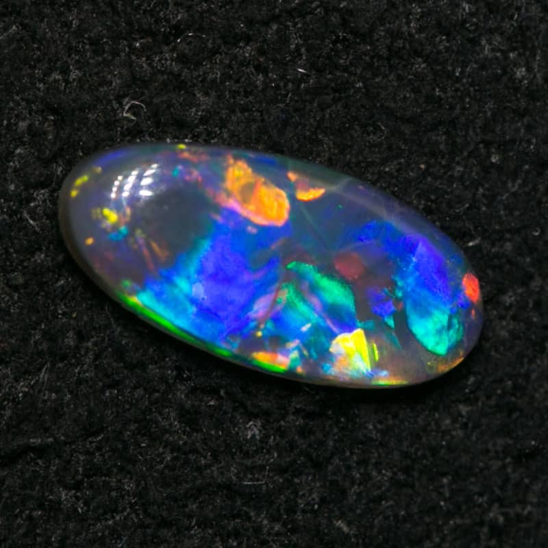 0.22 ct black opal 7.5x3x1mm - Image 2
