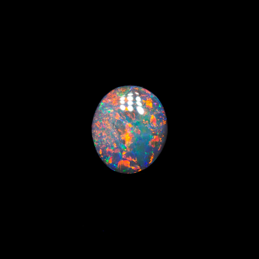 0.22 ct dark opal 5x4.4x1.5mm - Image 2
