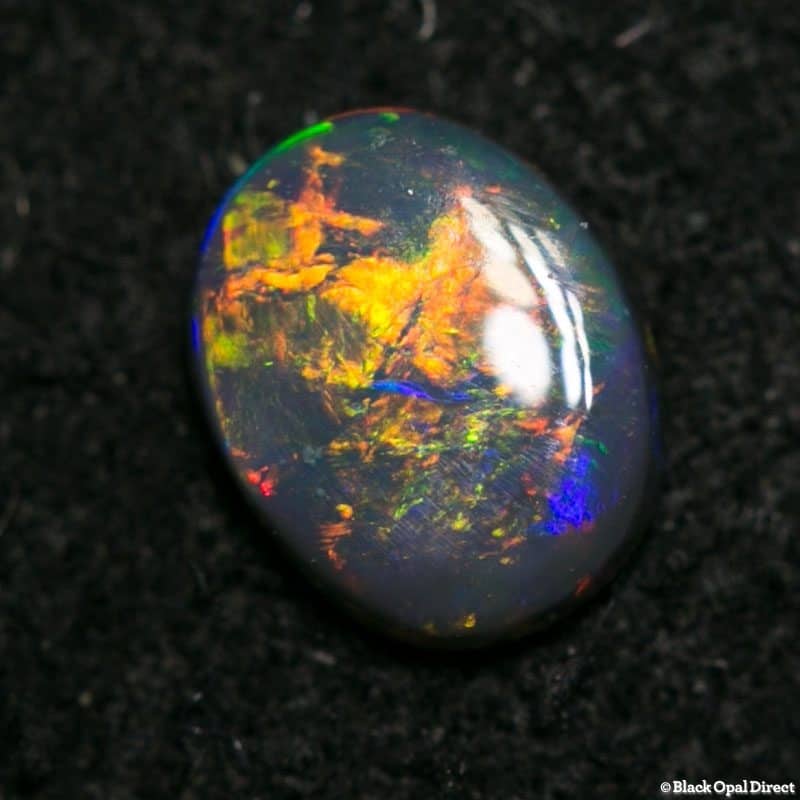 0.23 ct black opal 5x4x1mm - Image 2