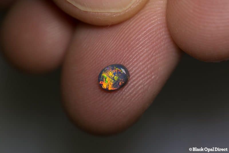 0.23 ct black opal 5x4x1mm - Image 3