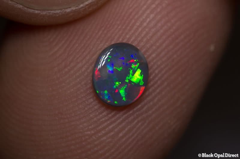0.29 ct black opal 6x5x1.5mm - Image 2