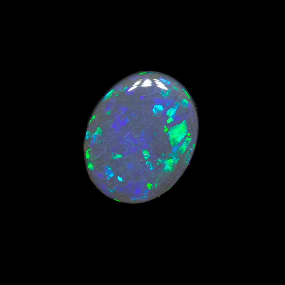 0.31 ct black opal 6x4.9x1.5mm - Image 2
