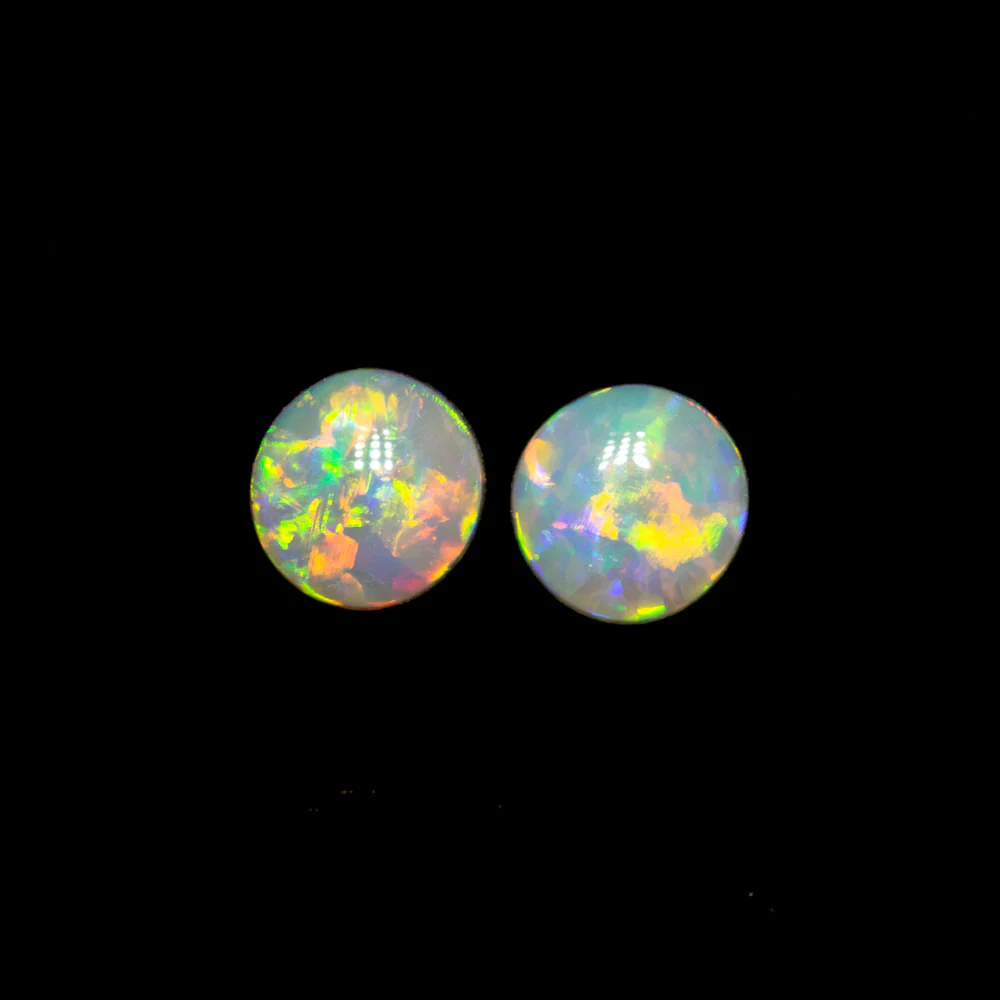0.32 ct crystal opal pair 3.9x3.7x1.7mm - Image 2