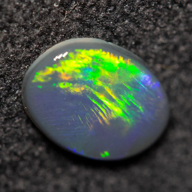 0.33 ct black opal 6.5x4.9x1.5mm - Image 3