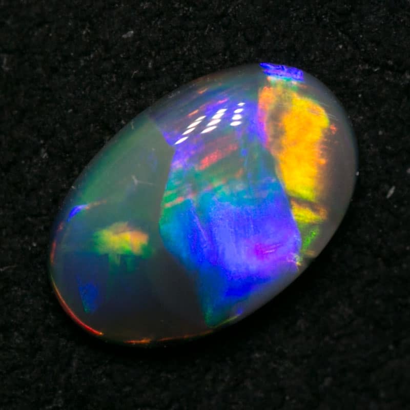 0.33 ct black opal 6x4x2mm - Image 3
