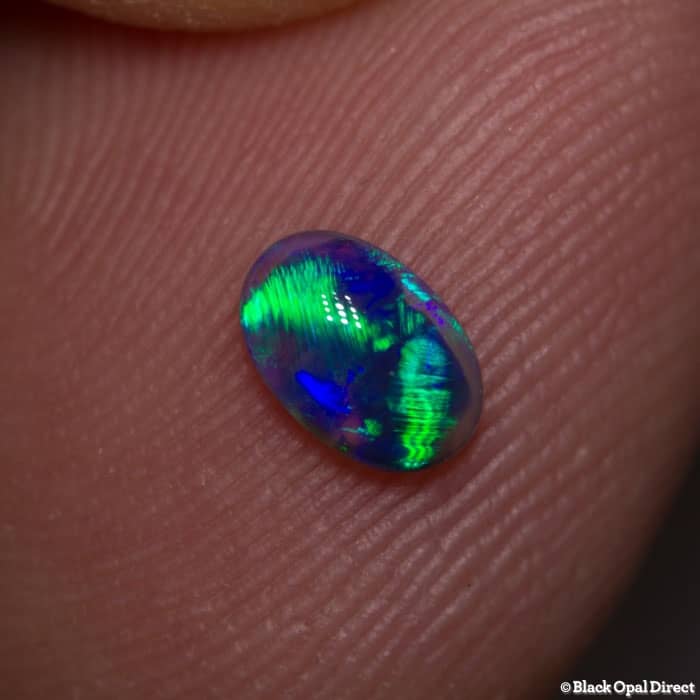 0.33 ct black opal 6x4x2mm - Image 3