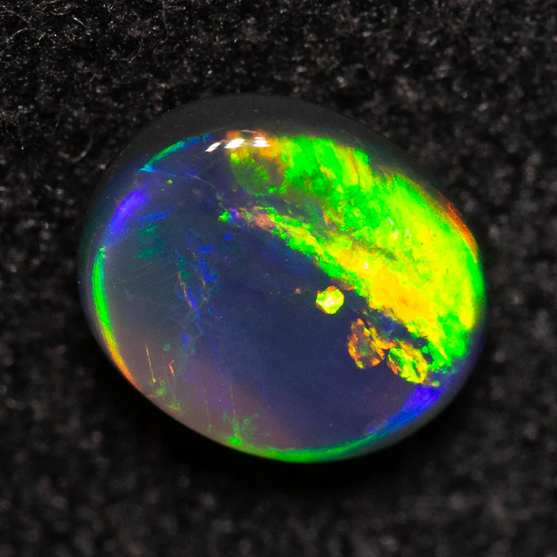 0.34 ct black opal 5.4x4.5x2.2mm - Image 2
