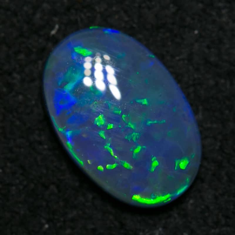 0.34 ct black opal 6.5x4.5x1.5mm - Image 3