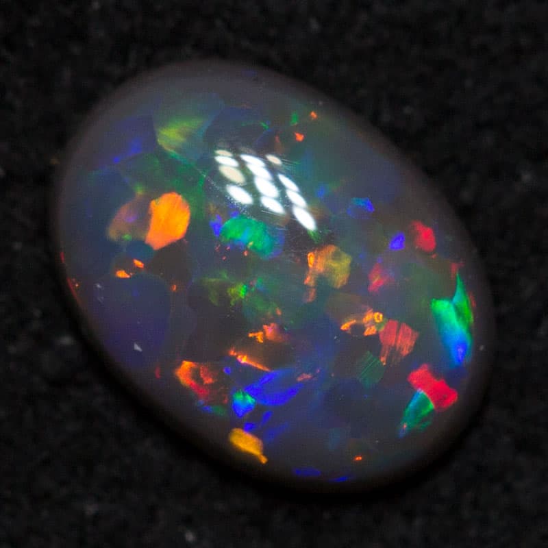 0.34 ct black opal 6x4x2mm - Image 2