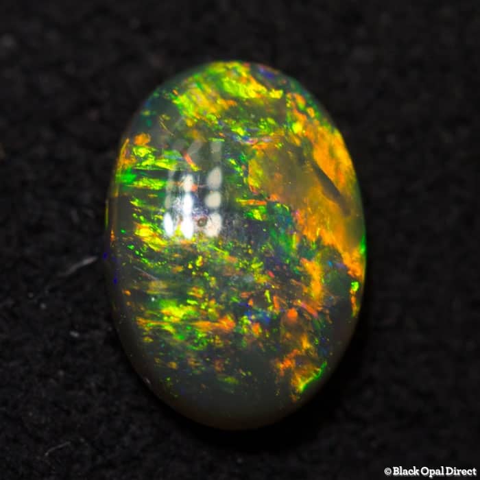 0.36 ct black crystal opal 6x4x2mm - Image 3