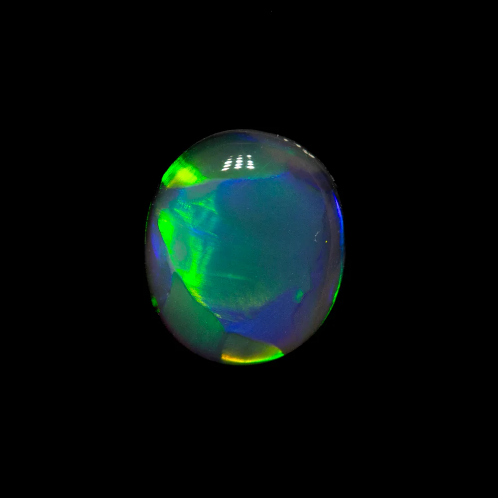 0.37 ct black opal 5.7x4.9x2mm - Image 3