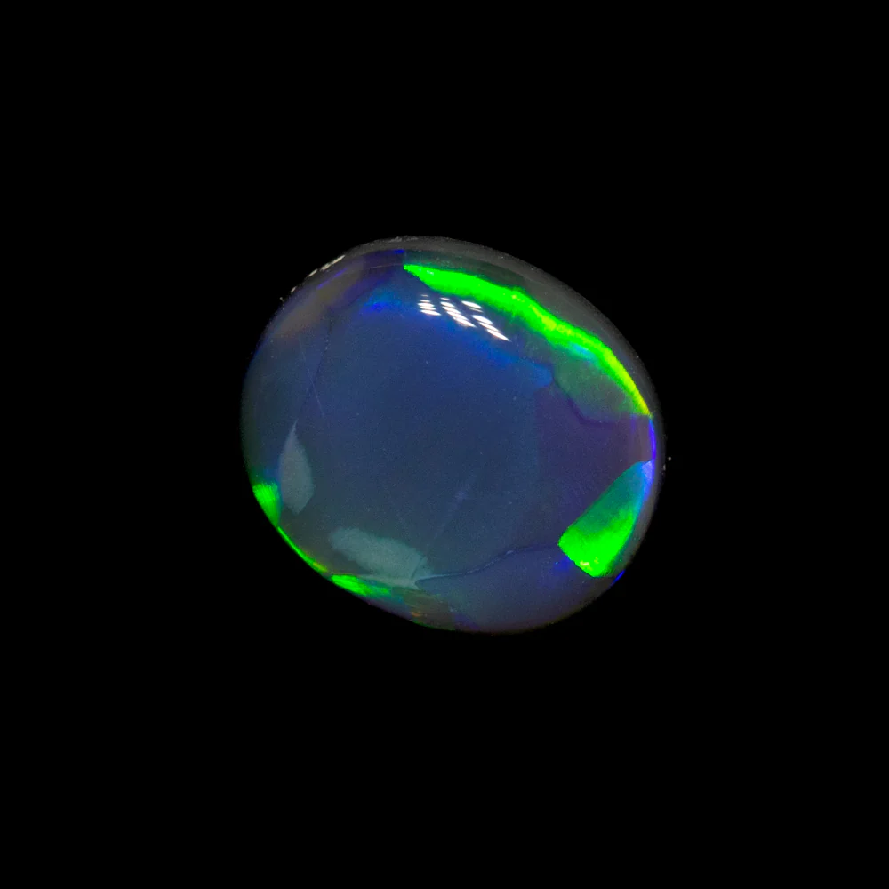 0.37 ct black opal 5.7x4.9x2mm - Image 4