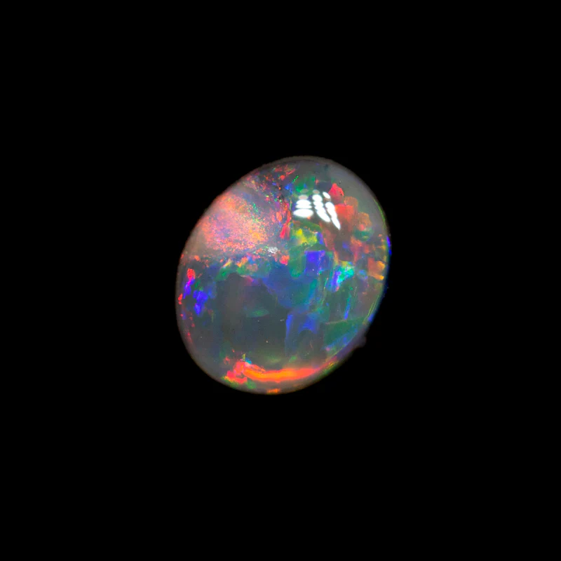 0.38 ct black opal 5.6x4.6x2.3mm - Image 2
