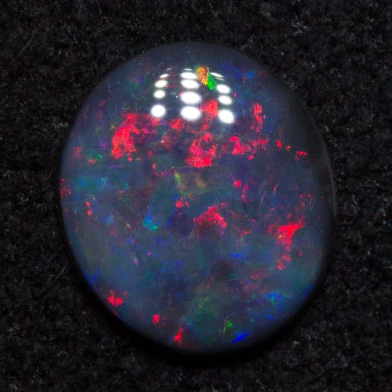 0.38 ct black opal 6x5.1x1.5mm - Image 2
