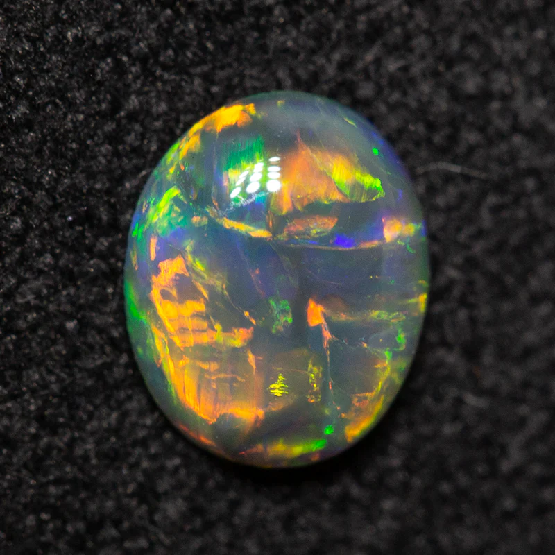 0.38 ct dark opal 5.9x4.9x2mm - Image 4
