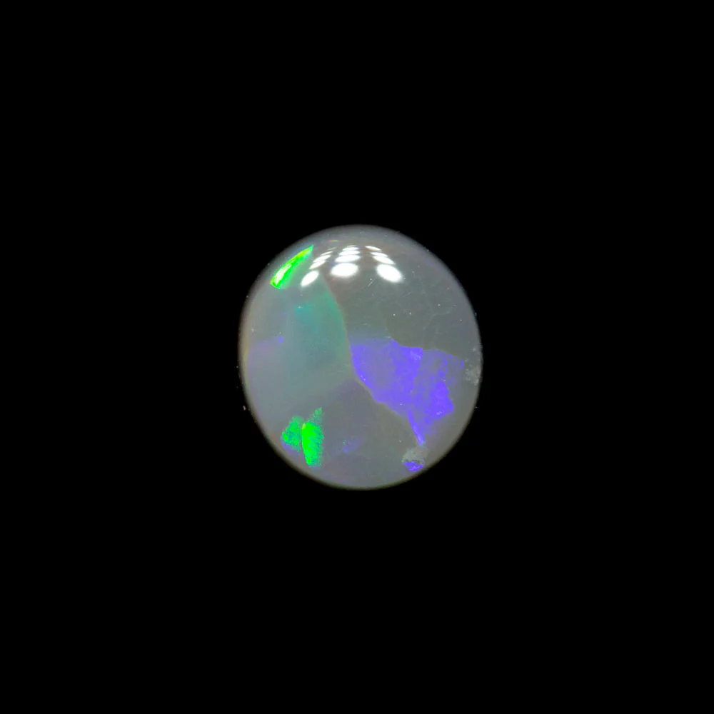 0.39 ct dark opal 5.6x5.2x1.8mm - Image 2