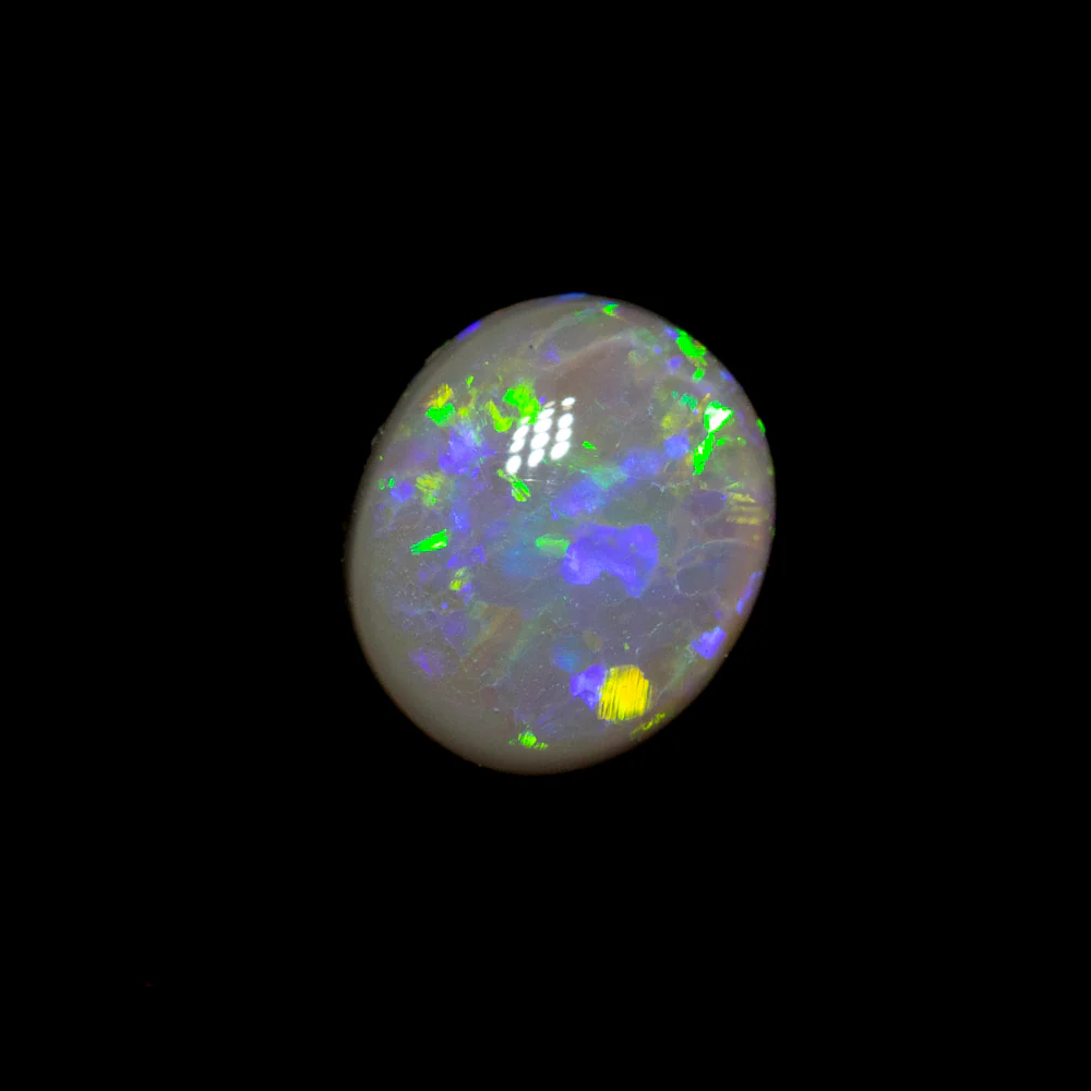 0.40 ct black opal 5.7x4.9x2.1mm - Image 2