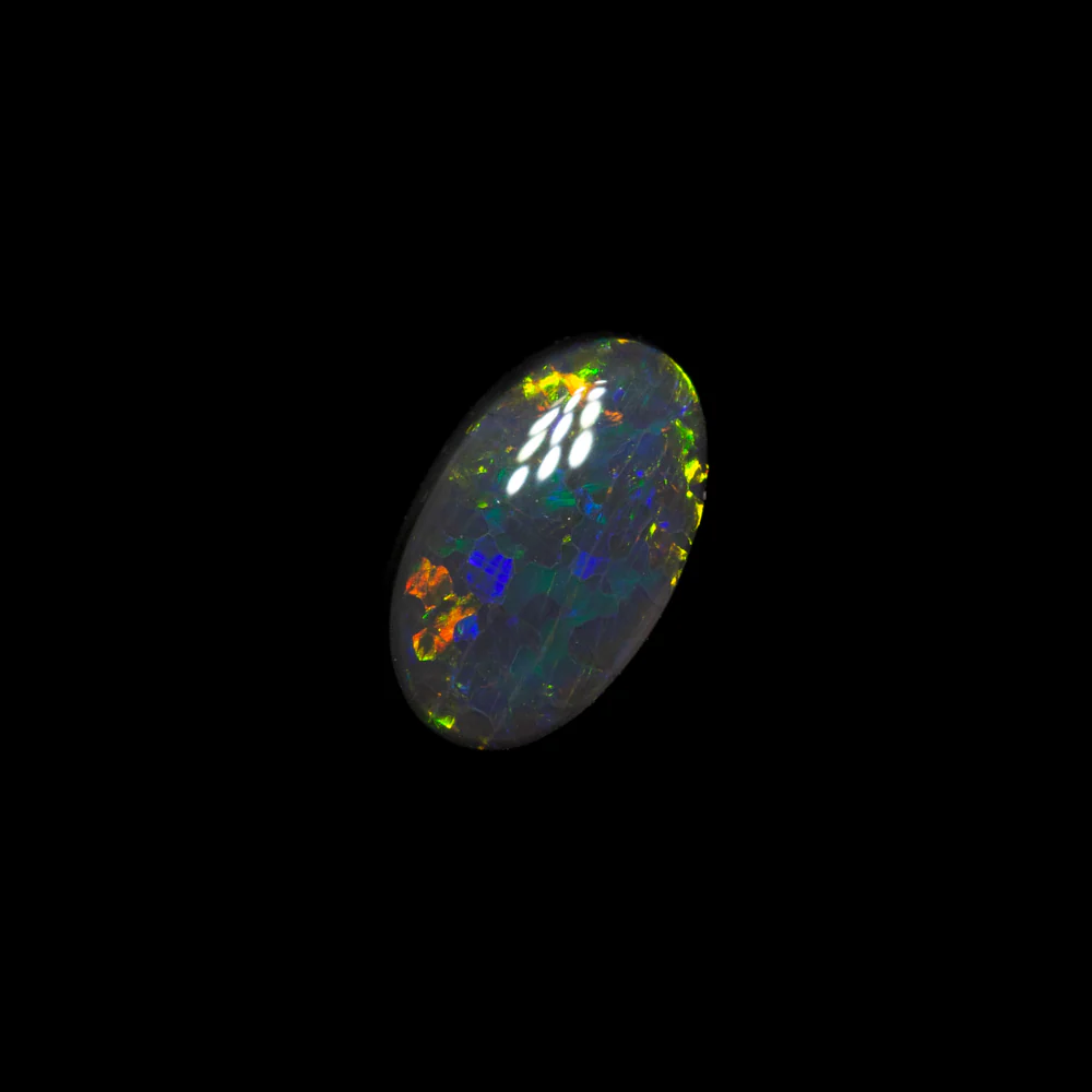 0.40 ct black opal 6.4x4x2.2mm - Image 2