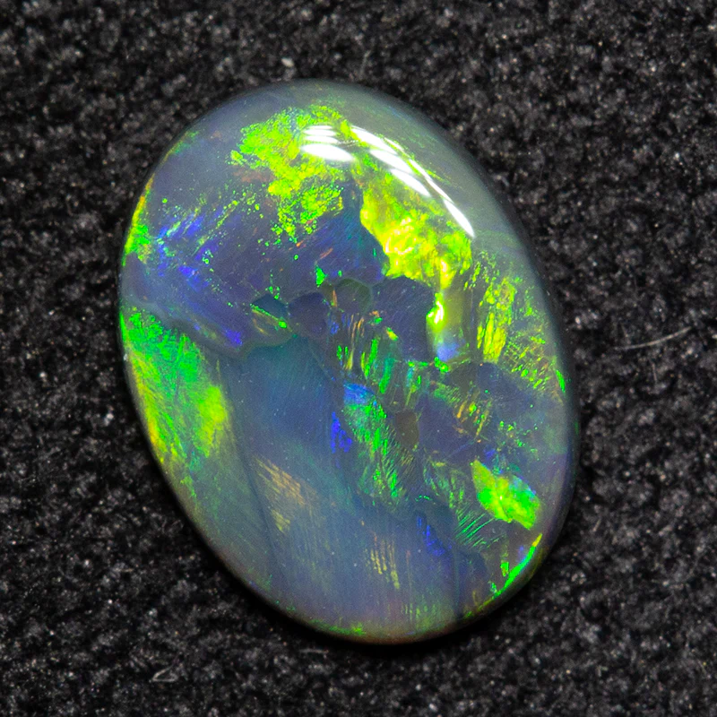 0.40 ct black opal 7.1x5.3x1.6mm - Image 2