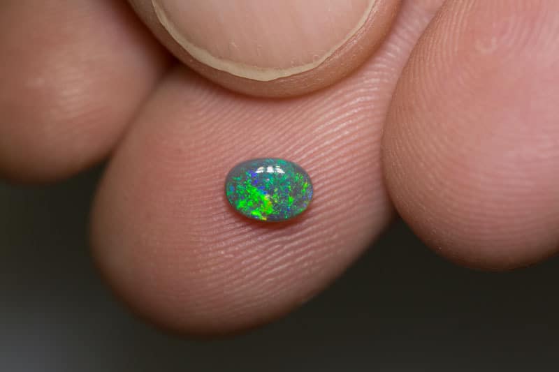 0.40 ct dark opal 6x4x2mm - Image 3
