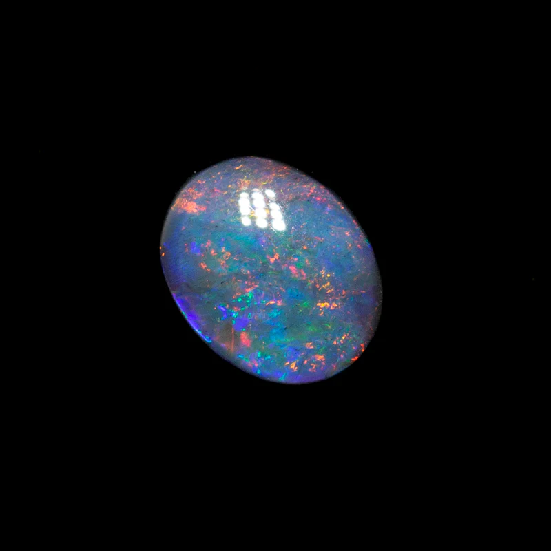 0.41 ct black opal 5.9x4.7x2.3mm - Image 2