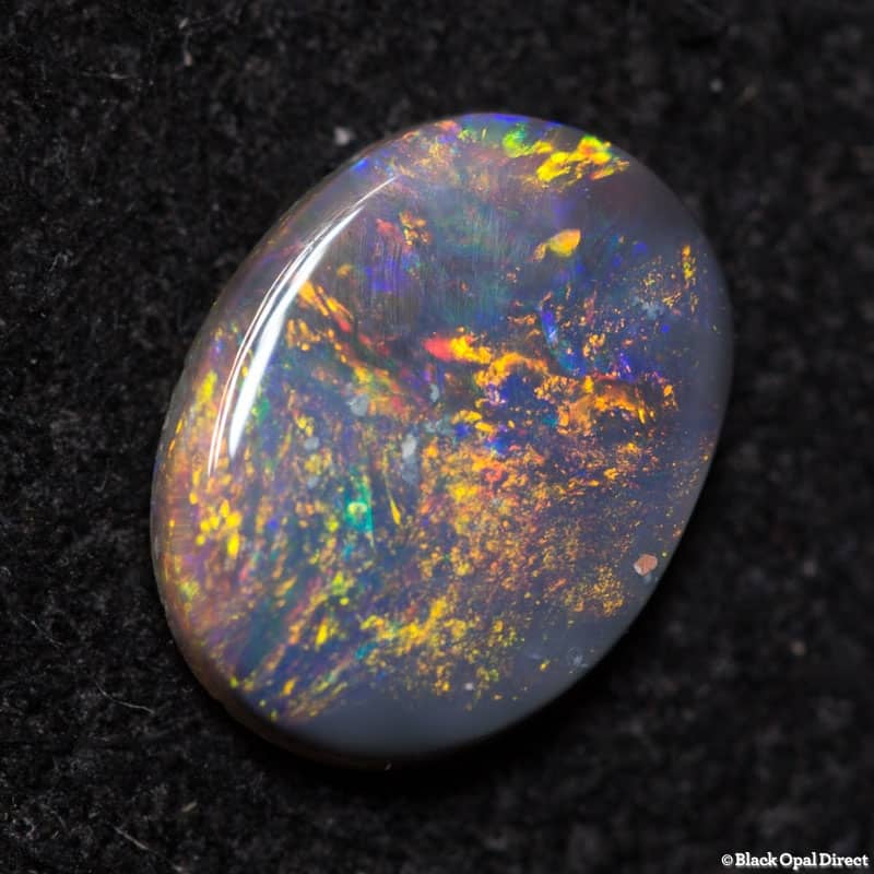 0.41 ct dark opal 7x5x1.5mm - Image 3