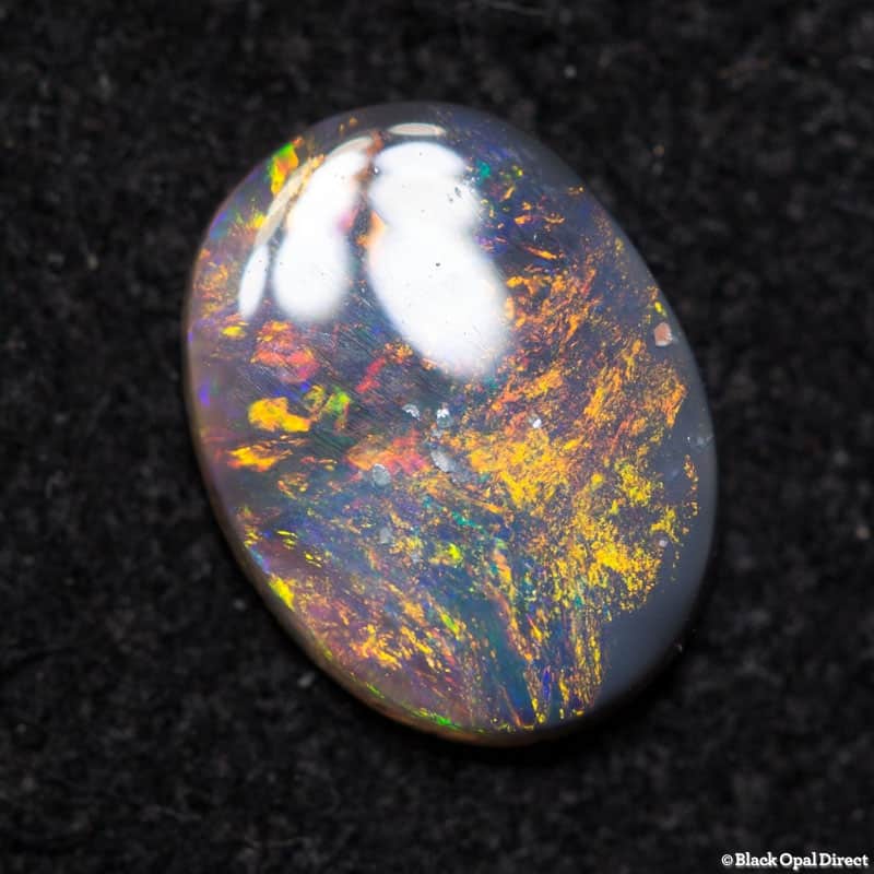 0.41 ct dark opal 7x5x1.5mm - Image 4
