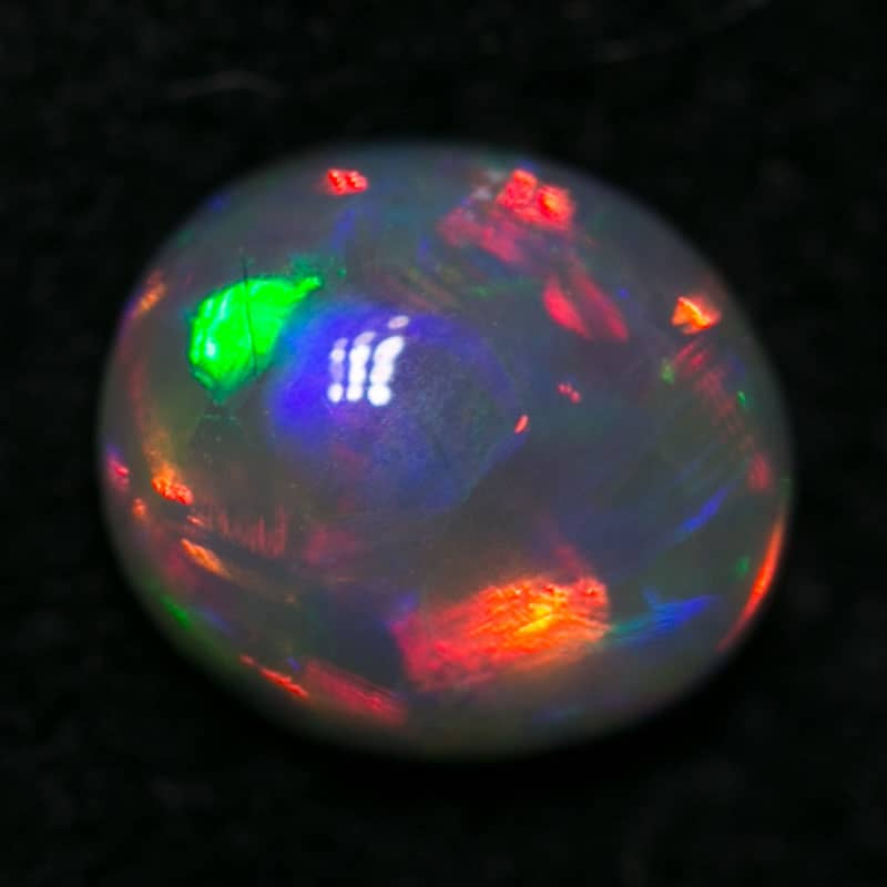 0.41 ct gem crystal opal 5x4.5x3mm - Image 4
