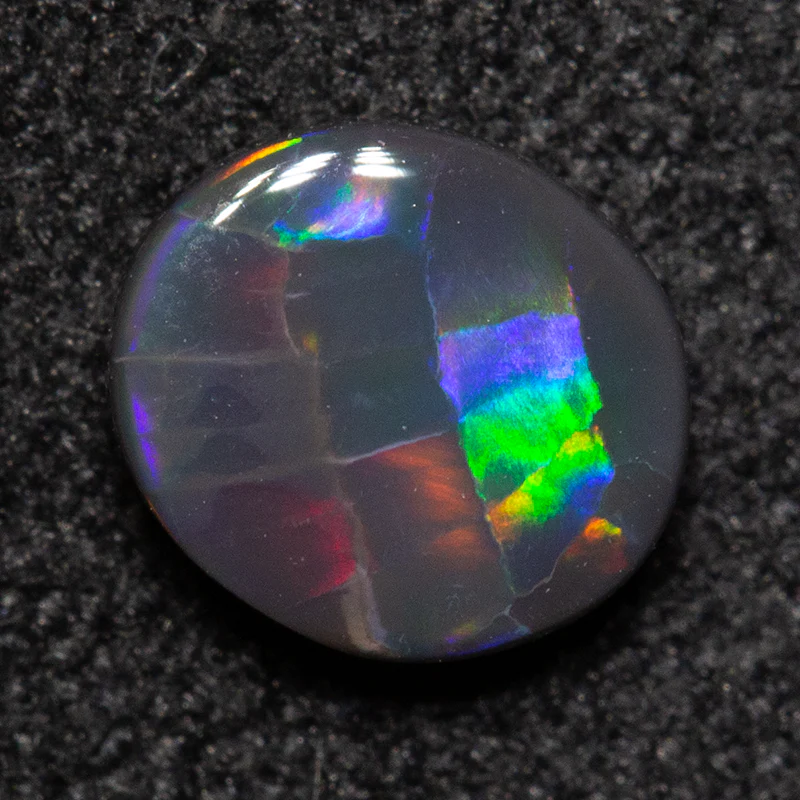 0.42 ct black opal 5.8x5.1x2.1mm - Image 2