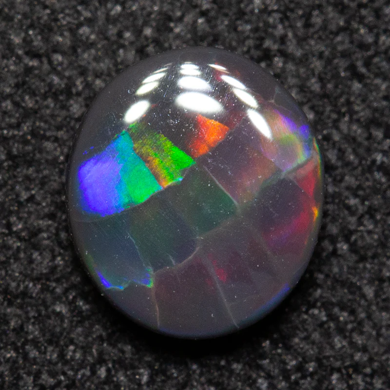 0.42 ct black opal 5.8x5.1x2.1mm - Image 3