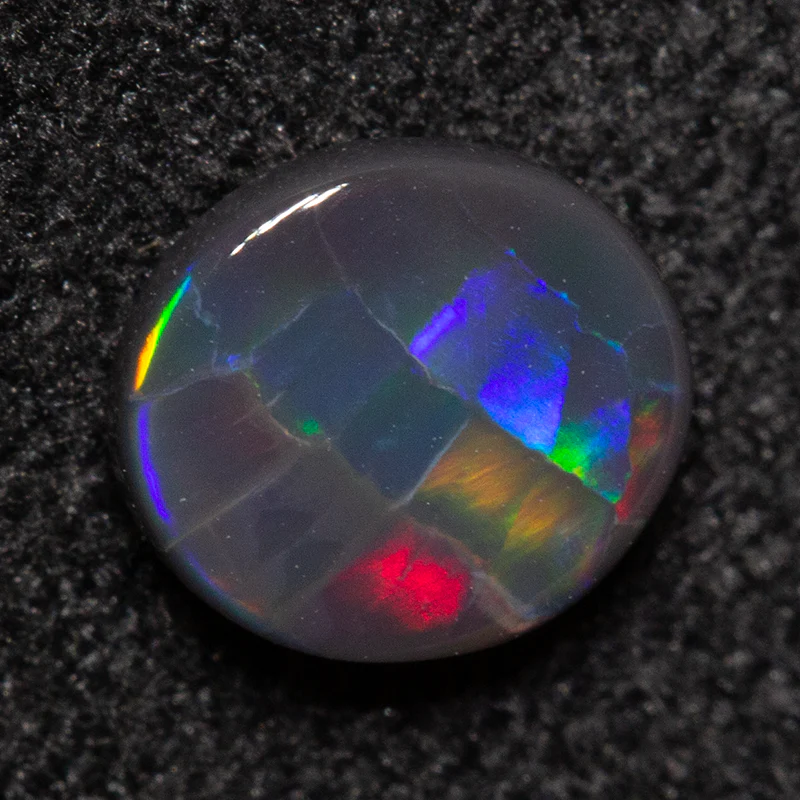 0.42 ct black opal 5.8x5.1x2.1mm - Image 4