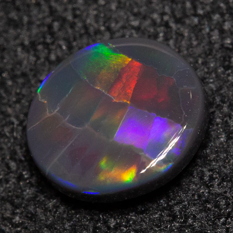 0.42 ct black opal 5.8x5.1x2.1mm - Image 5