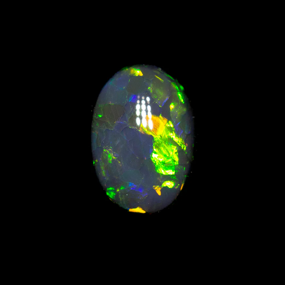 0.42 ct black opal 6.1x4.4x2.5mm - Image 2