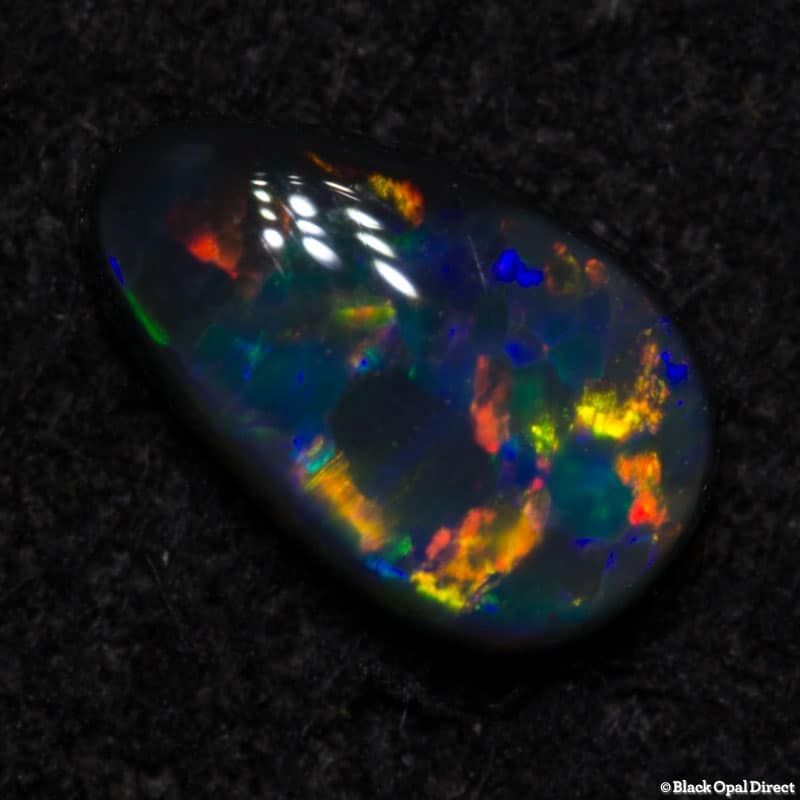 0.42 ct black opal 6.5x4x2mm - Image 2