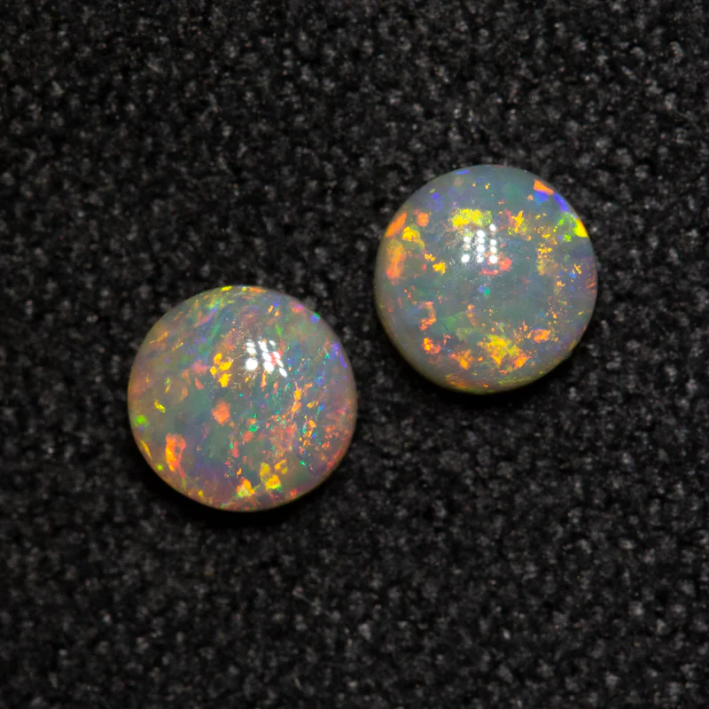 0.42 ct crystal opal pair 4x3.9x2mm - Image 2