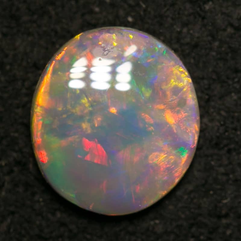 0.42 ct dark opal 6x5x2mm - Image 2
