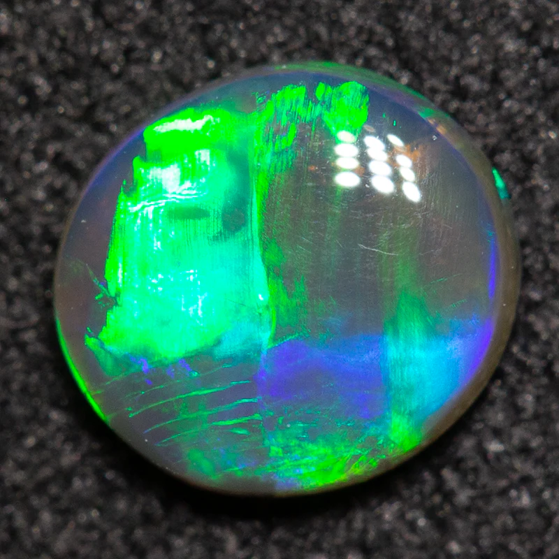 0.43 ct black crystal opal 6.1x5.7x1.8mm - Image 3