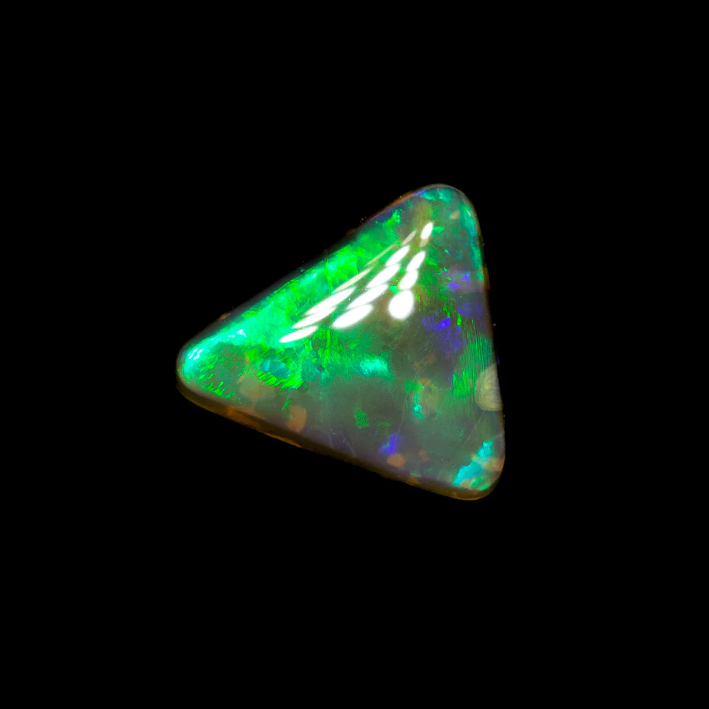 0.43 ct black crystal opal 6.3x6x2mm - Image 2