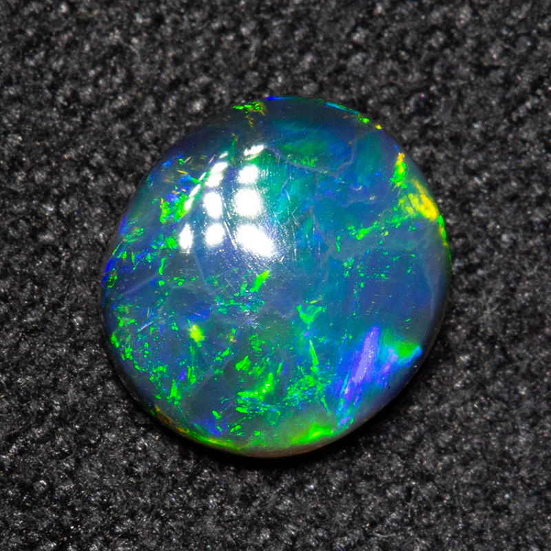 0.43 ct black opal 6x5.5x1.9mm - Image 3