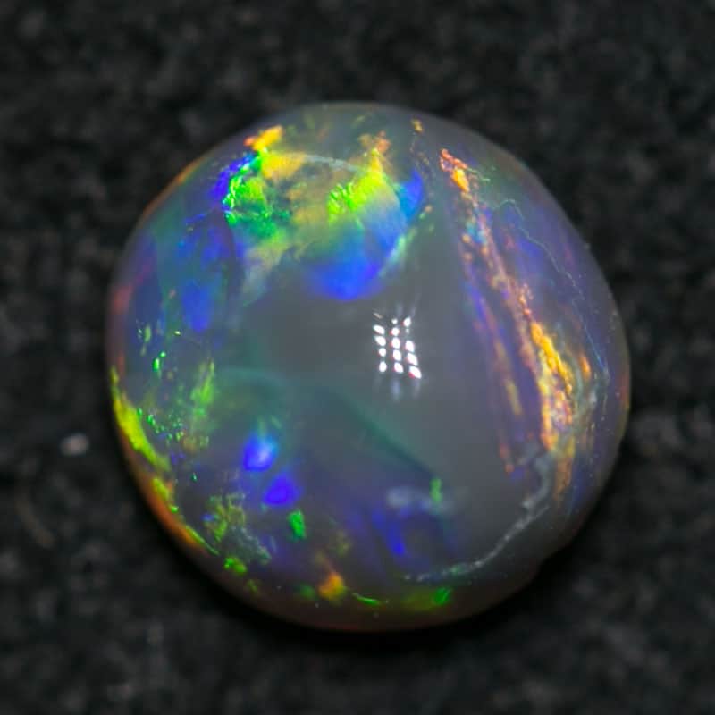 0.43 ct semi black opal 5x5x3mm - Image 2