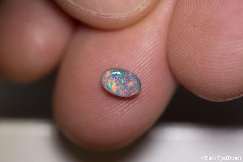 0.43 ct semi black opal 6x4x2mm - Image 2