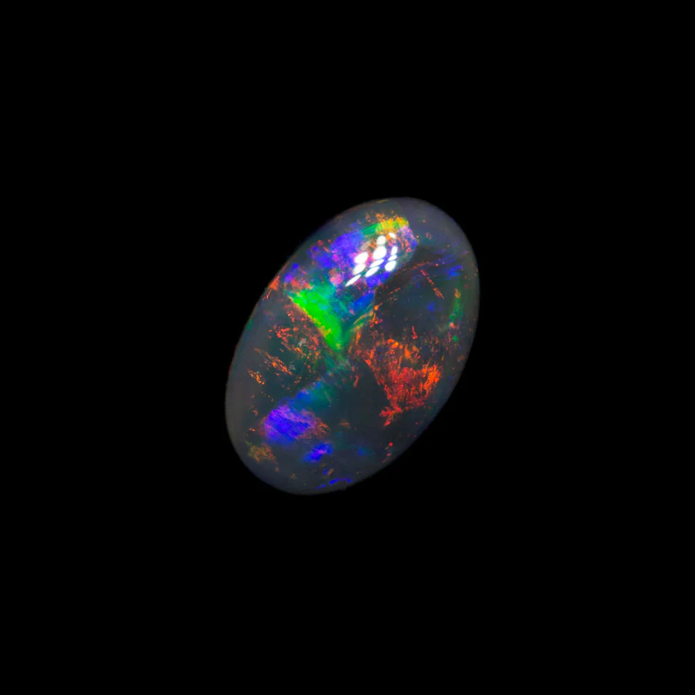 0.44 ct black opal 6.8x4.5x2.1mm - Image 2