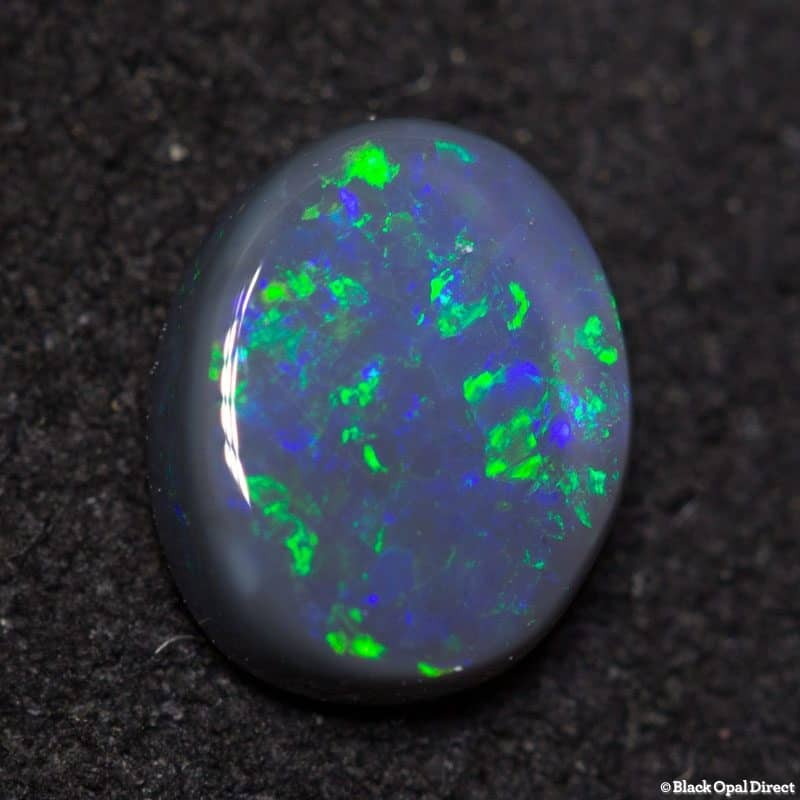 0.44 ct black opal 6x5x2mm - Image 2
