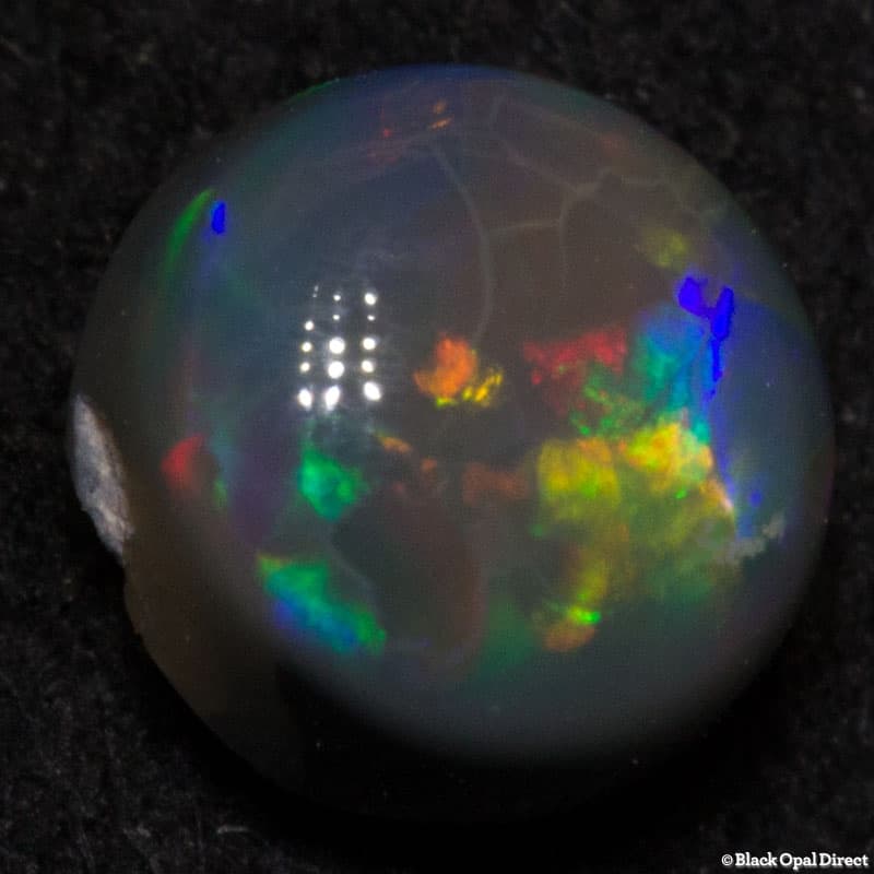 0.44 ct black opal stud 4.5x4x3mm - Image 4
