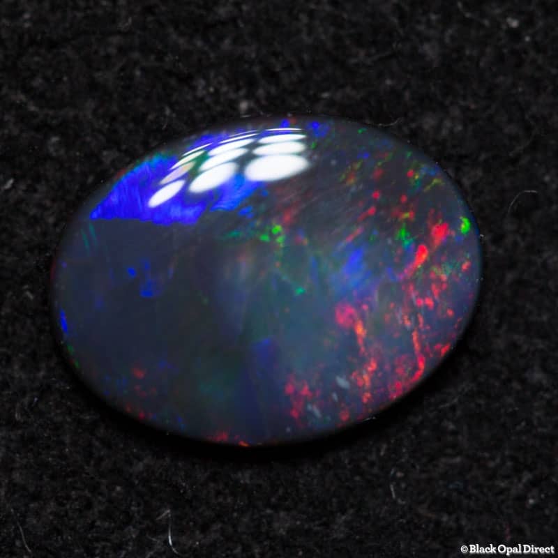 0.45 ct black opal 7x5x1.5mm - Image 3