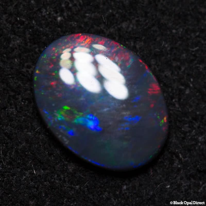 0.45 ct black opal 7x5x1.5mm - Image 4