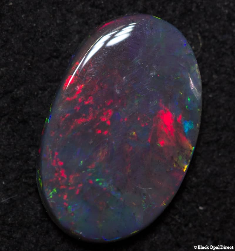 0.45 ct black opal 8x5x1.5mm - Image 3
