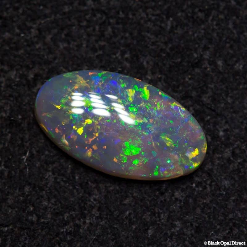 0.45 ct dark opal 8x5.5x1.5mm - Image 2
